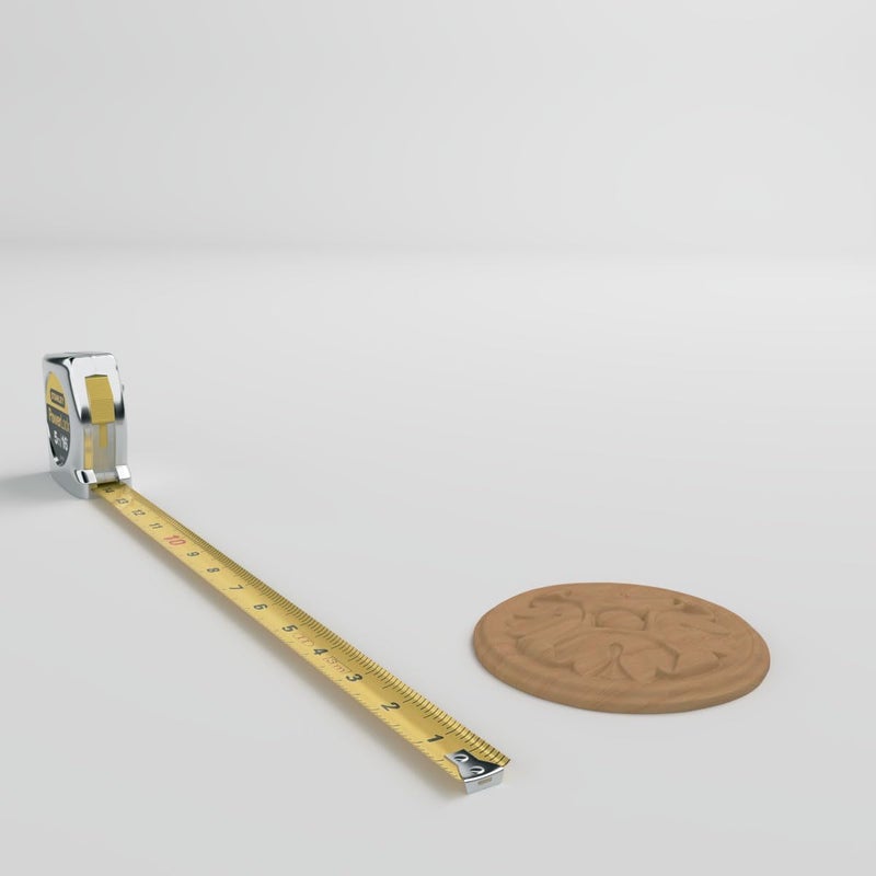 Ekena Millwork ROS04X04RAAL Raymond Round Rosette, 4 1/4"W x 4 1/4"H x 1/2"P, Alder - Image 5